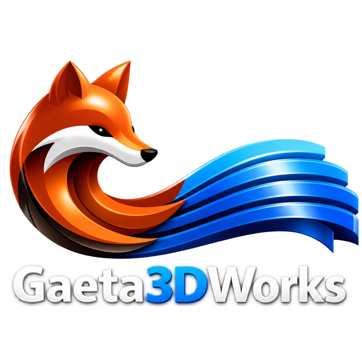 Gaeta 3D Works — orange fox and blue layers
